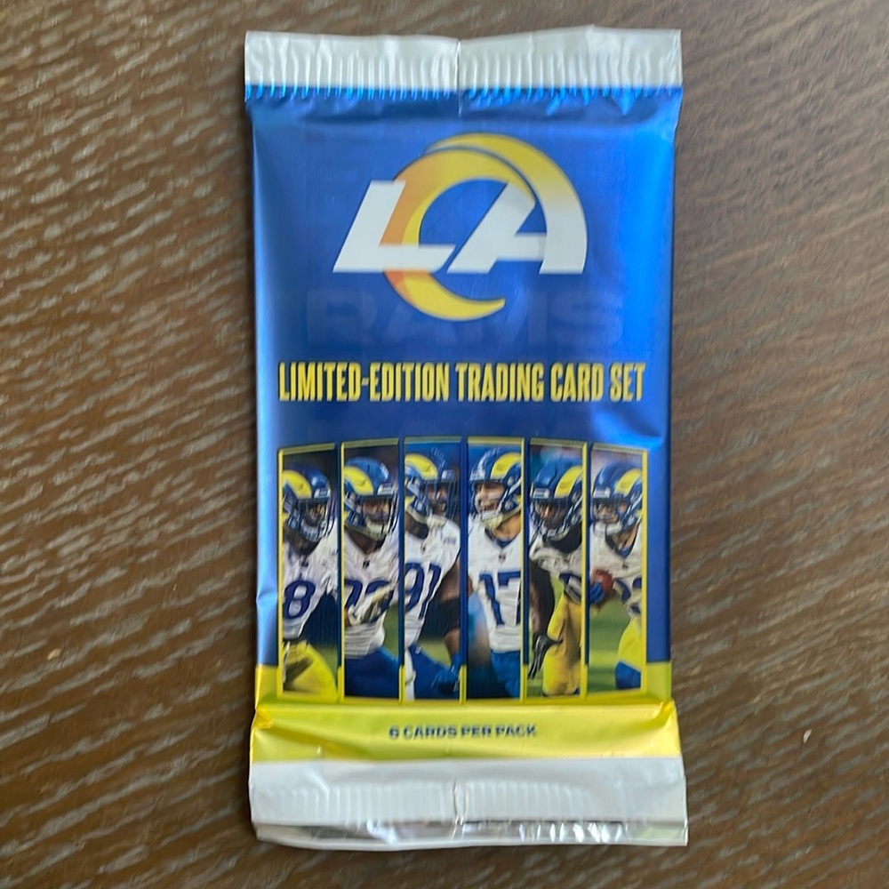 LA rams game cards